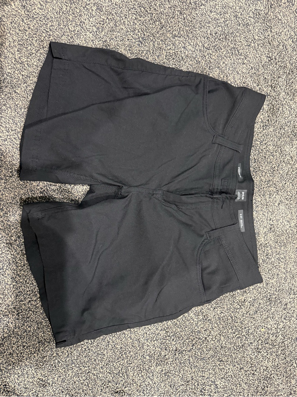 Prana Women's Black Flat-Front Performance Shorts